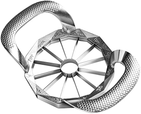 Apple Slicer, HEAVY DUTY Apple Corer, 12-Blade Stainless Steel Apple