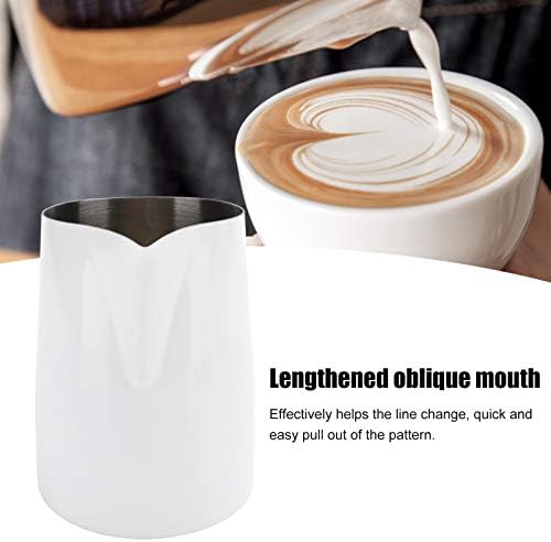 420ml/14oz Milk Frothing Pitcher, Stainless Steel Milk Frother Jug