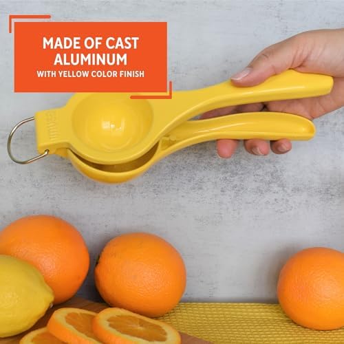 IMUSA Lime or Lemon Manual Squeezer, Yellow