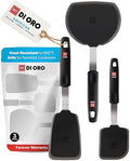 DI ORO Silicone Turner Spatula Set, 3-Piece