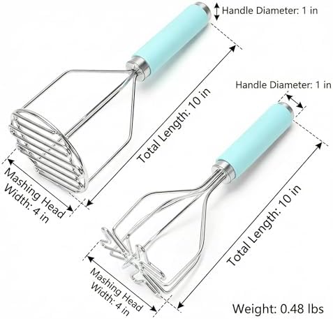 Potato Masher Hand Food Smasher Kitchen Tool Set
