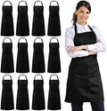 Syntus 12 Pack Apron with 2 Pockets Aprons for Men Women, Polyester
