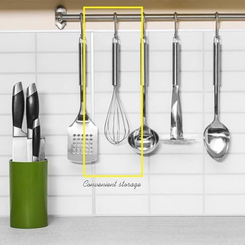 Digead Stainless Steel Whisk Set - 8"+10" Kitchen Wisk, Balloon Whisk