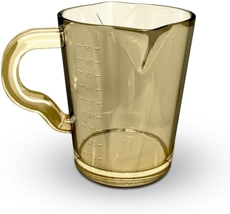 Rattleware 3 Oz Double Spout Polycarbonate Measuring Pitcher Yellow
