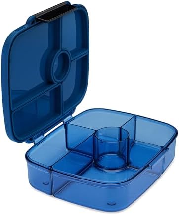 Yumbox Go Leakproof Bento Lunch Box, Oslo Blue, 5 Compartments