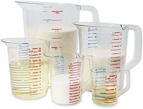 Rubbermaid Commercial Products Bouncer Measuring Cup, 1 Cup/0.25 Qt
