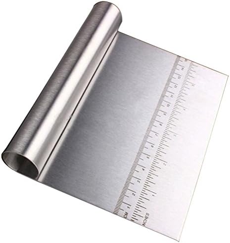 eoocvt Stainless Steel Dough Scraper Cake Pizza Cutter Pastry Bread