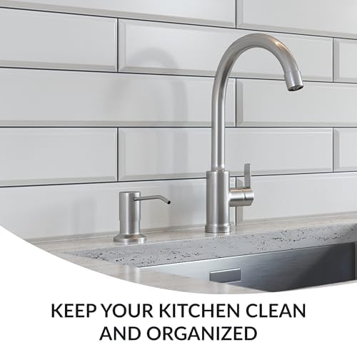 Soap Dispenser for Kitchen Sink, Brushed Nickel