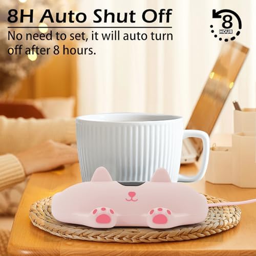 PUSEE Mug Warmer,Coffee Warmer for Desk Candle Warmer Auto Shut