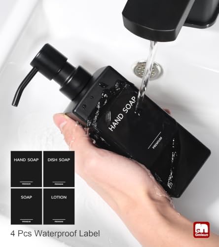 GMISUN Black Soap Dispenser, 12oz