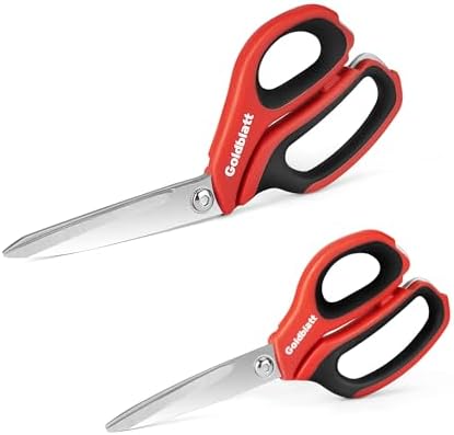 Goldblatt 2PCS Heavy Duty Scissors, Multipurpose Shop Scissors