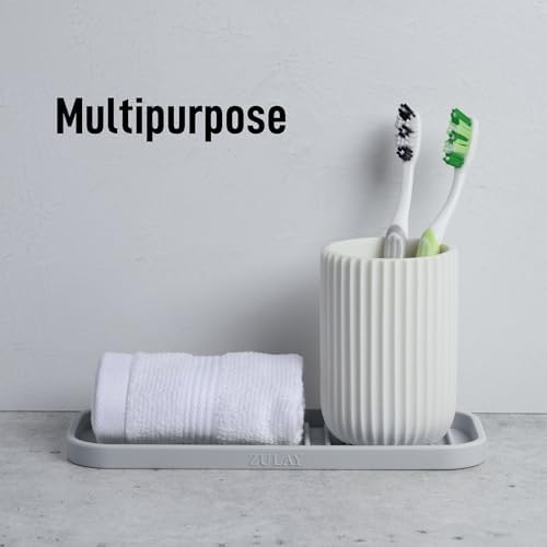 Zulay Kitchen (9x3.5in) Sponge Holder for Kitchen Sink - Flexible