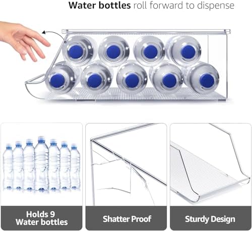 Sorbus Water Bottle Organizer for Refrigerator & Pantry, Stackable