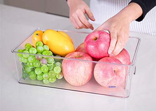 SANNO Vegetable Refrigerator Organizer Food Bins with lids Large