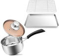 1 QT 18/10 Stainless Steel Saucepan & 16” Baking Sheet Pan with