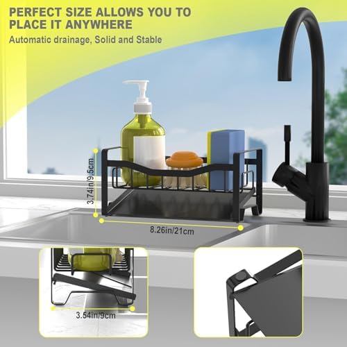 Maifan Stainless Steel Kitchen Sink Caddy with Drain Tray