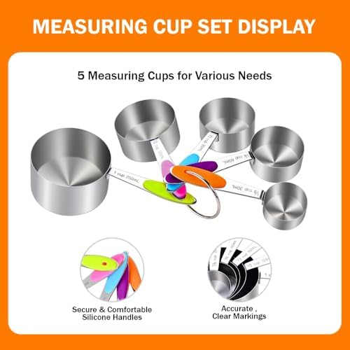 XSNBRD 13-Piece Magnetic Measuring Cups & Spoons Set