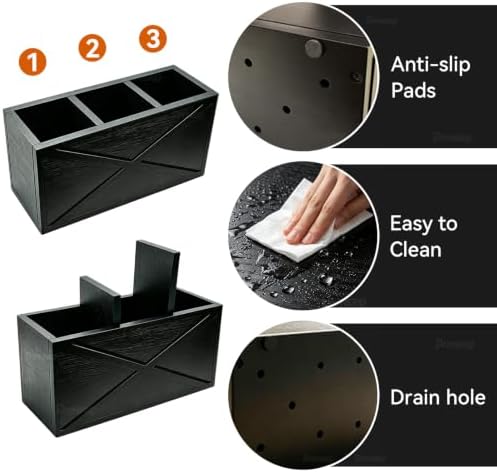 Kitchen Utensil Holder,Countertop Utensil Organizer Pine X-Pattern