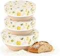 Reusable Beeswax Bowl Covers, 3 Pack, 10 Inch and 12 Inch
