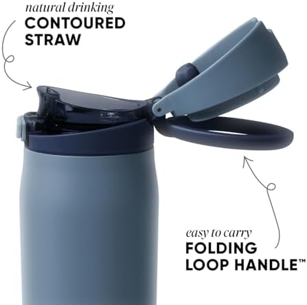 Simple Modern Water Bottle with Straw & Handle | 30oz | Blue