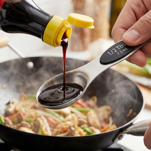 17 Pieces Stainless Steel Measuring Cups & Magnetic Measuring Spoons