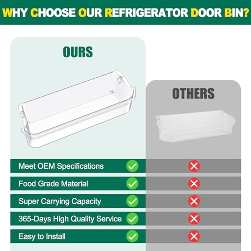 241505301 241505300 Refrigerator Door Bin Shelf Compatible with