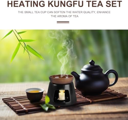 Ceramic Tea Stove Warmer for Teapots with Tealight Candle Stand