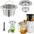 2Pack 304 Stainless Steel Juice Strainer for Nama J2, Hands-Free Pulp