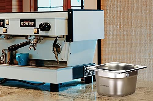 Coffee Knock Box Stainless Steel, 6.9 Inch Espresso Knock Box for