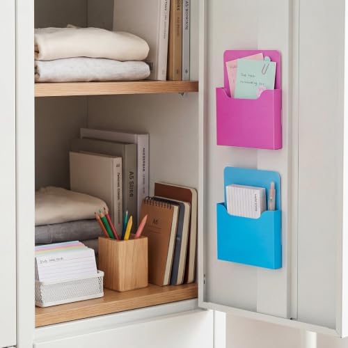 Gilprop 8 Pack Magnetic File Folder Holder for Whiteboard Classroom