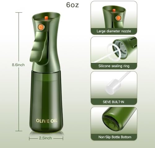 Glass Olive Oil Sprayer, 7.6 oz