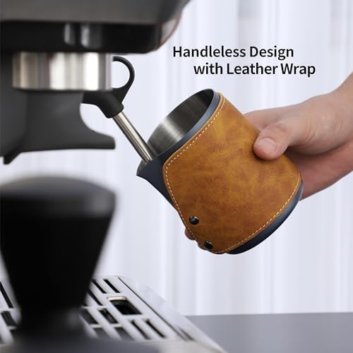 Handleless Milk Frothing Pitcher 450ml/15oz,304 Stainless steel