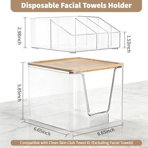 SPOSPO 2 in 1 Facial Towel Holder and Cosmetic Organizer