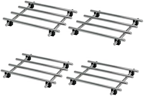 4Pcs Stainless Steel Trivet for Hot Dishes, Lightweight Metal Trivets