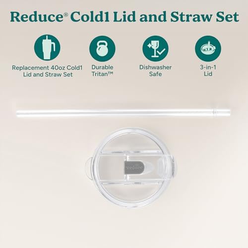 Reduce Tumbler Lid and Straw Set for 30-40 oz Tumblers/Mugs - BPA