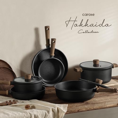 CAROTE 21pcs Pots and Pans Set, Nonstick Cookware Sets