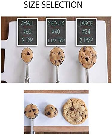Cookie Scoop for Baking - Small Size - 18/8 Stainless Steel Durable