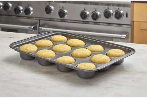 Nifty Solutions Cake Pan & Muffin Pan with Lid, 2 Piece Baking Pans