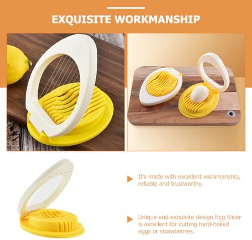 Multifunctional Egg Slicer Cutter, Plastic Kitchen Tool for Soft Foods