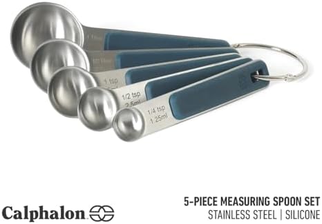 Calphalon Prime Measuring Spoons, Plastic Measuring Spoon Set, 5-Piece
