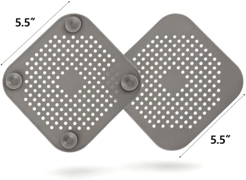 6Pcs Drain Hair Catcher Silicone Drain Cover Sink Strainer Hair
