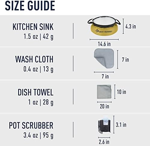 Sea to Summit 6-Piece Camp Kitchen Clean-Up Kit