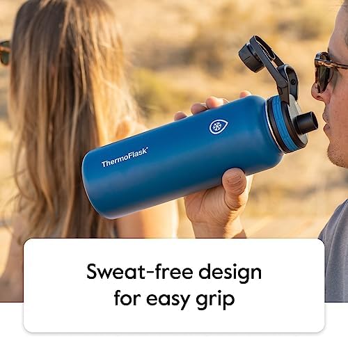 ThermoFlask Kids 16 oz Insulated Water Bottles with Straw Lid BPA-Free
