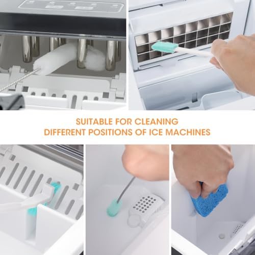AIEVE Ice Machine Cleaner Brush Sets, 10 Pcs Ice Maker Cleaner Tools