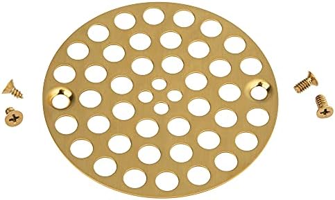 Artiwell 4’’ Shower Strainer Drain Trim Set, Solid Brass Screw-in