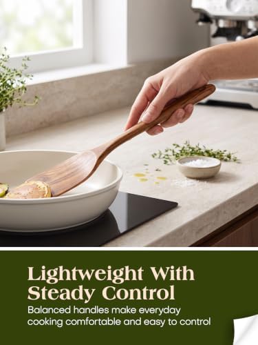 AIUHI 10-Piece Teak Wood Kitchen Utensil Set
