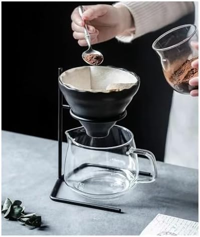 Ceramic Pour Over Coffee Set Filter Bracket Filters Dripper Stand