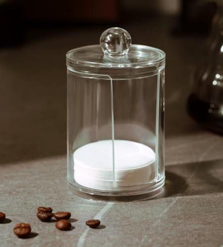 Espresso Paper Filter Holder Coffee Filter Storage Container with Lid
