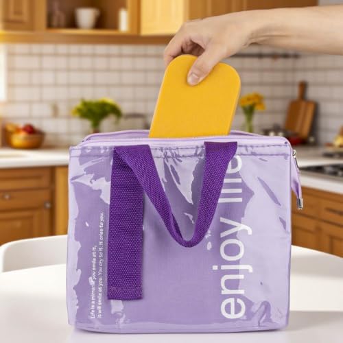 SUMERX 6 Pack Stainless Steel Snack Containers - 2 Compartment