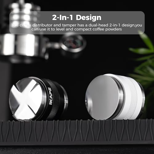 IKAPE Coffee Products, 58mm Coffee Distributor & Hand Tamper